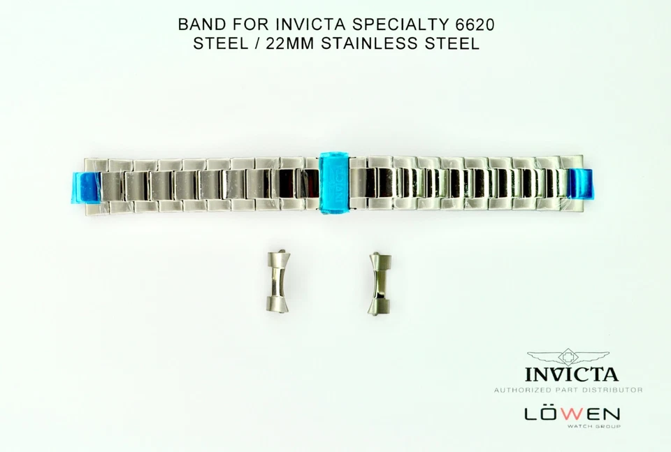 Brand New Invicta Specialty 6620 Stainless Steel 22mm Watch Band - Image 1 of 3