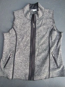MILLERS VEST SIZE 16 NEARLY NEW GREY BLACK FLECK WOOL MIX ZIP FRONT SNAZZY - Picture 1 of 1