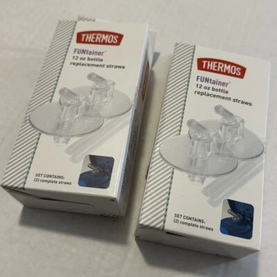 Termo 12 OZ Botella Funtainer Pajitas de Repuesto Transparente 3 Pajitas (ver Desc) Foto 1 de 2