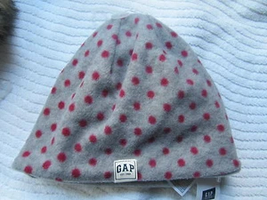 Gap Kids gray cap w/ pink polka dots, size S/M, New with tag, Baby Gap - Picture 1 of 2