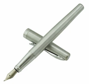 Pluma estilográfica de acero inoxidable Duke 209 doblada punta fude punta pluma caligrafía - Imagen 1 de 6