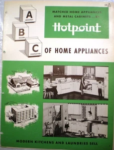 Vtg HOTPOINT Appliances Catalog RETRO Kitchen Ranges Ovens Refrigerators 1952 - Picture 1 of 4