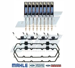 94-97 7.3 Powerstroke Mahle V/C Gaskets W/ OEM Glow Plug Harnesses & DRX Plugs - Picture 1 of 4