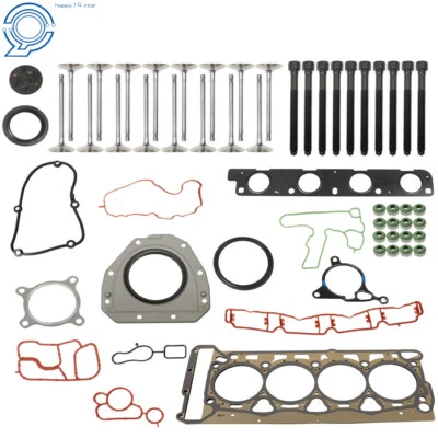 Head Gasket Valves Bolts Kit Fit For VW EOS Jetta Passat CC 2.0 TSI Cylinder - Image 1 of 4