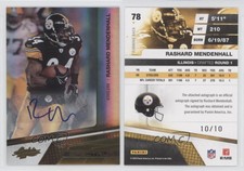 2010 Absolute Memorabilia Spectrum Gold Signatures /10 Rashard Mendenhall Auto