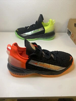 Nuevo Nike LeBron XVIII 18 GS Negro Carmesí Volt Zapatos CW2760-009 Talla 6.5Y Juvenil Foto 1 de 4