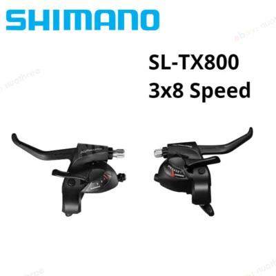 Shimano TOURNEY ST-TX800 3/8/24 Speed MTB Bicycle Shifter Set Lever EF500 EF56 - Image 1 of 4
