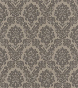 Papel pintado no tejido adornos barroco marrón gris brillo Rasch Trianon 570557 (4,43 €/1 m²) - Imagen 1 de 3