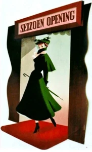 Original Vintage Poster SEASON OPENING FASHION SHOW um 1945 - Bild 1 von 1