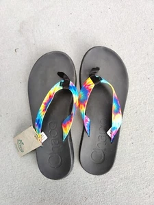 Chaco Herren Chillos dunkel Batik Flip Flops Größe 13 - Bild 1 von 3