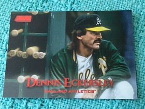 2019 TOPPS STADIUM CLUB DENNIS ECKERSLEY RED FOIL CARD No.174 Oakland Athletics