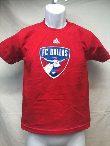 New-Minor Flaw FC Dallas Youth Size S Small Red Adidas Shirt Cover