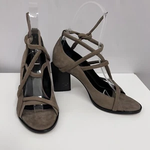 Maria Cornejo Suede Lace Up Shoes Taupe Worn Twice $399.99 With Box 38 1/2 8 - Picture 1 of 9