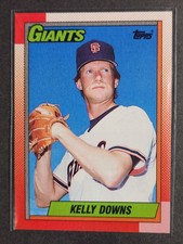 1990 Topps Baseball Kelly Downs #17 San Francisco Giants