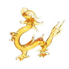 Drachenstatue Chinese Figur Kristalldekor Zodiac Tier Reichtum Gold Feng Shui F3