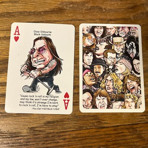 2012 Hero Decks Presents Rock 'n Roll Playing Card Ozzy Osbourne