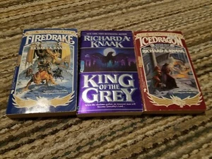 Lot of 3 Richard A Knaak paperbacks, Firedrake, Icedragon, King of the Grey - Picture 1 of 1