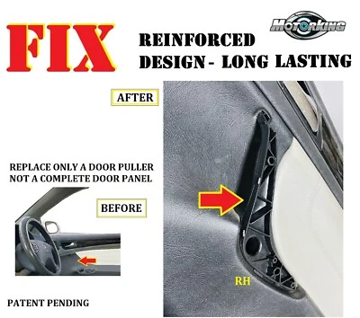 ACTUALIZADO Para 98-03 Mercedes CLK430 CLK55 AMG Pasajero Derecho TIRADOR DE MANIJA DE PUERTA Foto 1 de 4