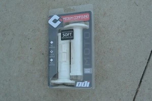 ODI White Medium Compound Half Waffle Grips Hand Grip 0925 D19 - Picture 1 of 4