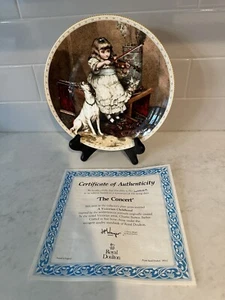 Vintage Royal Doulton "The Concert" Teller, eine viktorianische Kindheit mit Echtheitszertifikat - Bild 1 von 8
