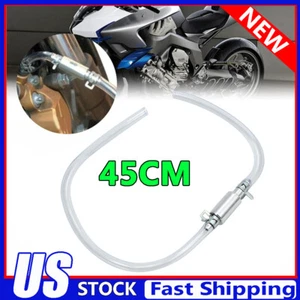 Clutch Brake Bleeder Hose One Way Valve Tube Bleeding Tool Kit Motorcycle Car US - Picture 1 of 13