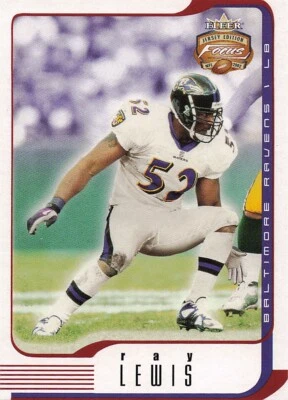 2002 Fleer Focus Jersey Edition #69 Ray Lewis - Image 1 of 2