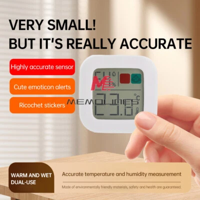 High Precision LCD Digital Display Electronic Temperature and Humidity Meter - Image 1 of 4