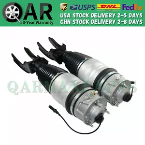 2x Front Air Suspension Shock Struts for 2011-18 Porsche Cayenne 92A VW Touareg - Picture 1 of 8