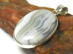 COLGANTE de piedras preciosas 925 de plata esterlina Sard ÓNIX - Imagen 1 de 7