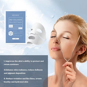 20x Bio Collagen Real Deep Face Mask Overnight, Collagen Night Wrapping Mask - Picture 1 of 123