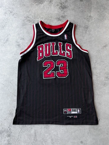 VTG 1984 Michael Jordan Nike Team Flight Chicago Bulls Jersey 8403 Pinstripe XL Cover