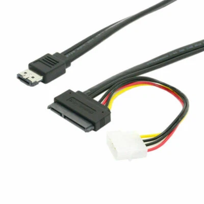 50cm eSATAp Power ESATA Combo to SATA 22pin IDE 4pin 5V 12V for 3.5"  Cable SATA - Image 1 of 4