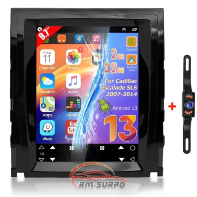 For Cadillac Escalade 2007-2014 Android 13 9.7"Car Stereo Radio GPS Navi BT WIFI Foto 1 de 4
