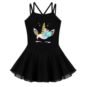 Children Girls Dress Theme Party Costume Carnival Outfits Sequins Uniform Shiny - Picture 1 of 27