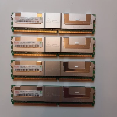 4GB (4x1GB) Hynix DDR2 PC2-5300F ECC FB-DIMM Server RAM 667MHz - Image 1 of 4