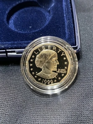 Dólar Susan B Anthony 1999-P prueba - SBA con caja y certificado de autenticidad Foto 1 de 4