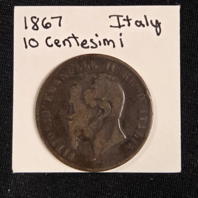 1867 Italy 10 Centesimi - Image 1 of 2