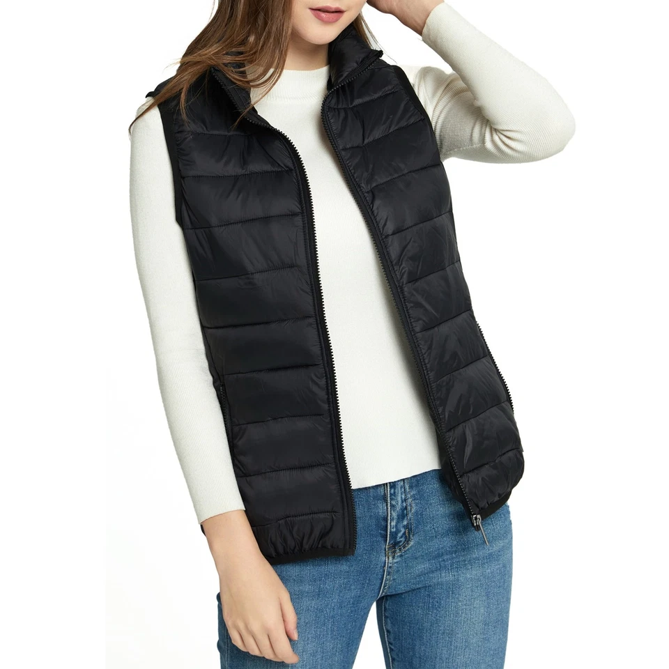 Alpine Swiss Jodie Womens Puffer Vest Warm Light Down Alternative Insulated - Image 1 of 4