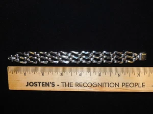 Sterling Silver Womens Fancy Link Bracelet, 55 Grams, 7-1/2" lg x 3/4" Box Clasp - Picture 1 of 15