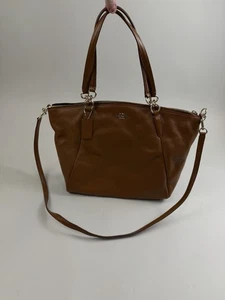 Bolso de hombro Coach Kelsey de cuero - cuero granulado marrón - Imagen 1 de 4