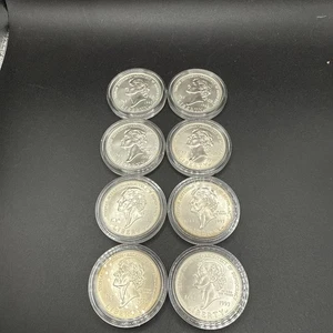 1993-P Thomas Jefferson Silver Dollar US Mint $1 Unc Commemorative Capsule X8 - Picture 1 of 18