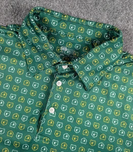 Baylor Bears Sic-Em 365 Polo Shirt Mens 2XL Green Bear AOP Performance - Picture 1 of 7