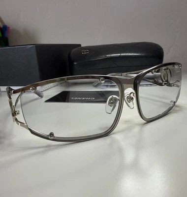chanel 9520 3N солнцезащитные очки серебро без оправы логотип CC - Изображение 1 из 4