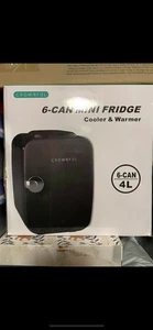 CROWNFUL Mini Fridge 4 Liter/6 Can Cooler and Warmer Personal Fridge - Picture 1 of 2