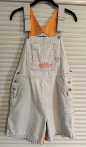 Vintage 90's Bum Equipment Shortalls Shorts Women's Small Khaki Overalls - Picture 1 of 12