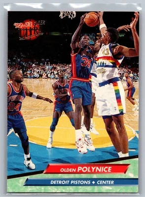 1992-93 Fleer Ultra #259 Olden Polynice Detroit Pistons NBA Basketball Card - Image 1 of 2