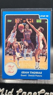 1986-87 Star Best of the Best Isiah Thomas Rookie #13 Pistons - Image 1 of 2