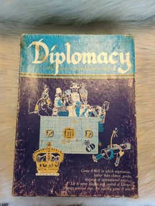 Juego de mesa Diplomacy Vintage 1976 bloques de madera faltan instrucciones caja original  - Imagen 1 de 12