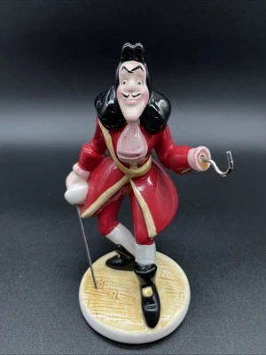 Disney Captain Hook Figurine 5.5" Made in Malaysa Peter Pan Character Vintage - Image 1 of 4