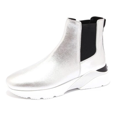 7094K sneaker donna silver HOGAN ACTIVE ONE H385 boot shoe woman - Immagine 1 di 4